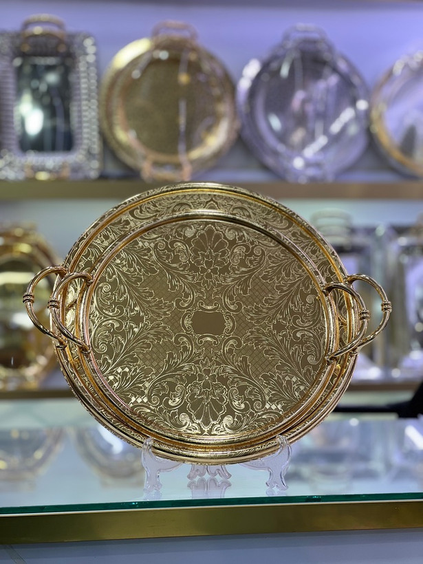 سینی دو تکه برند zew homeکد 106 طرح شاهانه