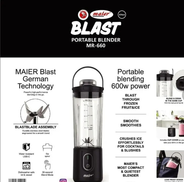 شیکر و اسموتی ساز شارژی مایر المان مدل mr_660